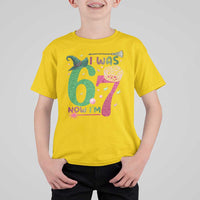 Birthday Girl I Was 6 Now I Am 7 T Shirt For Kid Gift For Alpha Kids - Wonder Print Shop