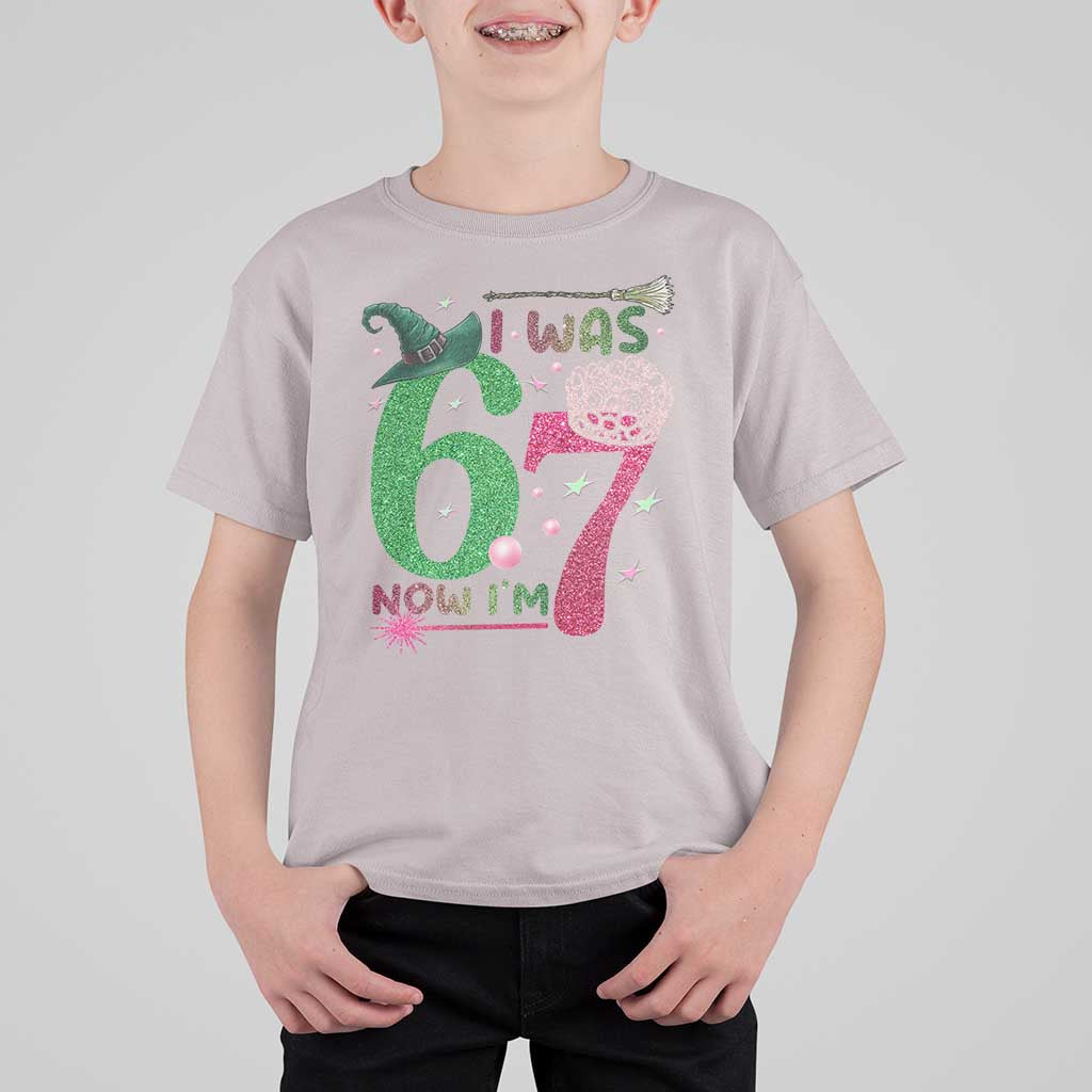 Birthday Girl I Was 6 Now I Am 7 T Shirt For Kid Gift For Alpha Kids - Wonder Print Shop