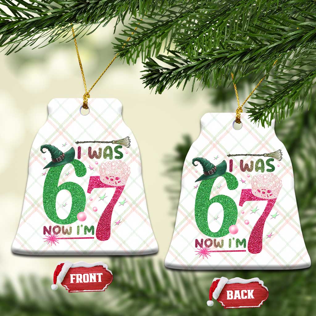 Birthday Girl I Was 6 Now I Am 7 Ceramic Ornament Gift For Alpha Kids - Wonder Print Shop