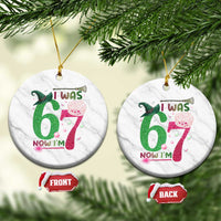 Birthday Girl I Was 6 Now I Am 7 Ceramic Ornament Gift For Alpha Kids - Wonder Print Shop