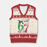 Birthday Girl I Was 6 Now I Am 7 V-Neck Knit Sweater Vest Gift For Alpha Kids - Wonder Print Shop