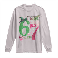 Birthday Girl I Was 6 Now I Am 7 Long Sleeve Shirt Gift For Alpha Kids - Wonder Print Shop