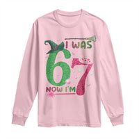 Birthday Girl I Was 6 Now I Am 7 Long Sleeve Shirt Gift For Alpha Kids - Wonder Print Shop