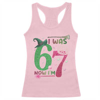 Birthday Girl I Was 6 Now I Am 7 Racerback Tank Top Gift For Alpha Kids - Wonder Print Shop