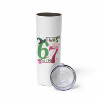 Birthday Girl I Was 6 Now I Am 7 Skinny Tumbler Gift For Alpha Kids - Wonder Print Shop