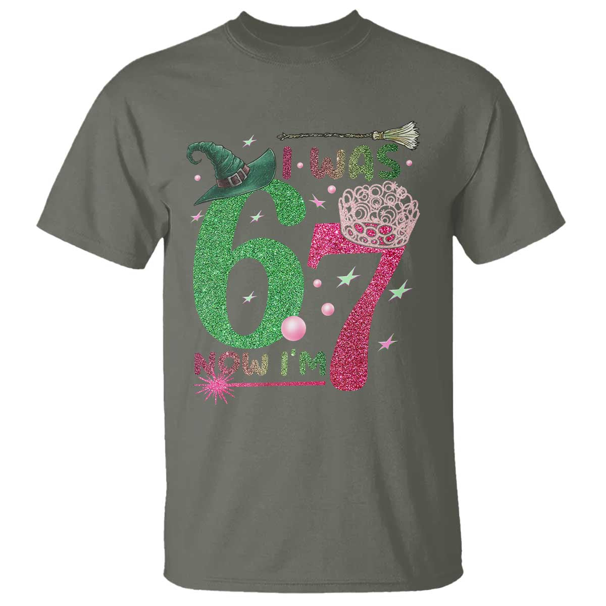 Birthday Girl I Was 6 Now I Am 7 T Shirt Gift For Alpha Kids - Wonder Print Shop