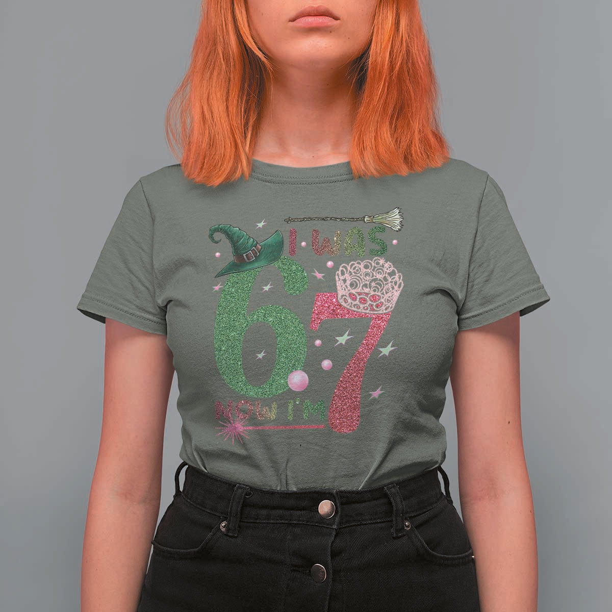 Birthday Girl I Was 6 Now I Am 7 T Shirt For Women Gift For Alpha Kids - Wonder Print Shop