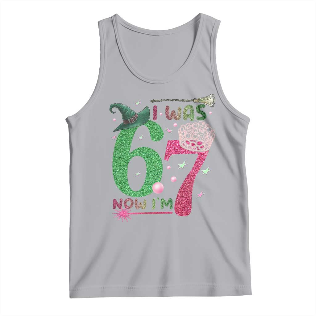 Birthday Girl I Was 6 Now I Am 7 Tank Top Gift For Alpha Kids - Wonder Print Shop