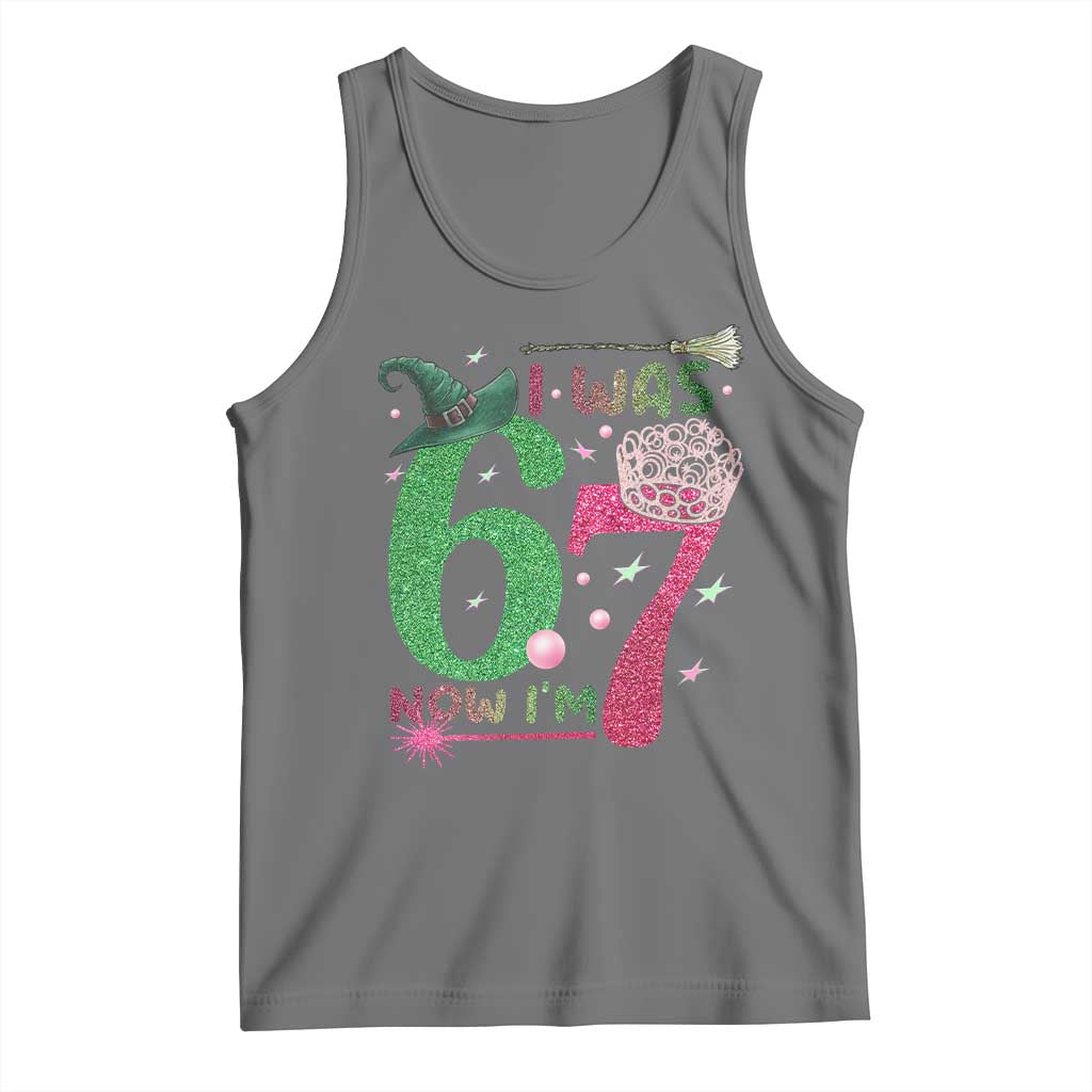 Birthday Girl I Was 6 Now I Am 7 Tank Top Gift For Alpha Kids - Wonder Print Shop