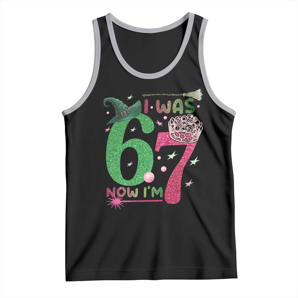 Birthday Girl I Was 6 Now I Am 7 Tank Top Gift For Alpha Kids - Wonder Print Shop