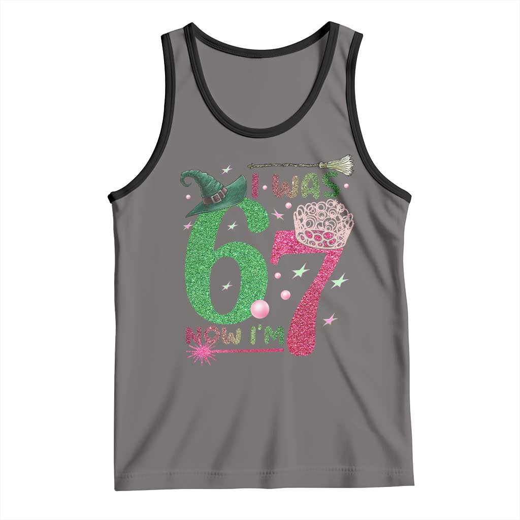 Birthday Girl I Was 6 Now I Am 7 Tank Top Gift For Alpha Kids - Wonder Print Shop