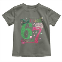 Birthday Girl I Was 6 Now I Am 7 Toddler T Shirt Gift For Alpha Kids - Wonder Print Shop