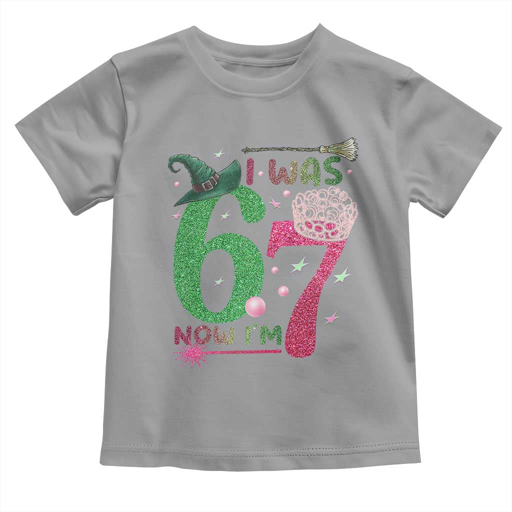 Birthday Girl I Was 6 Now I Am 7 Toddler T Shirt Gift For Alpha Kids - Wonder Print Shop