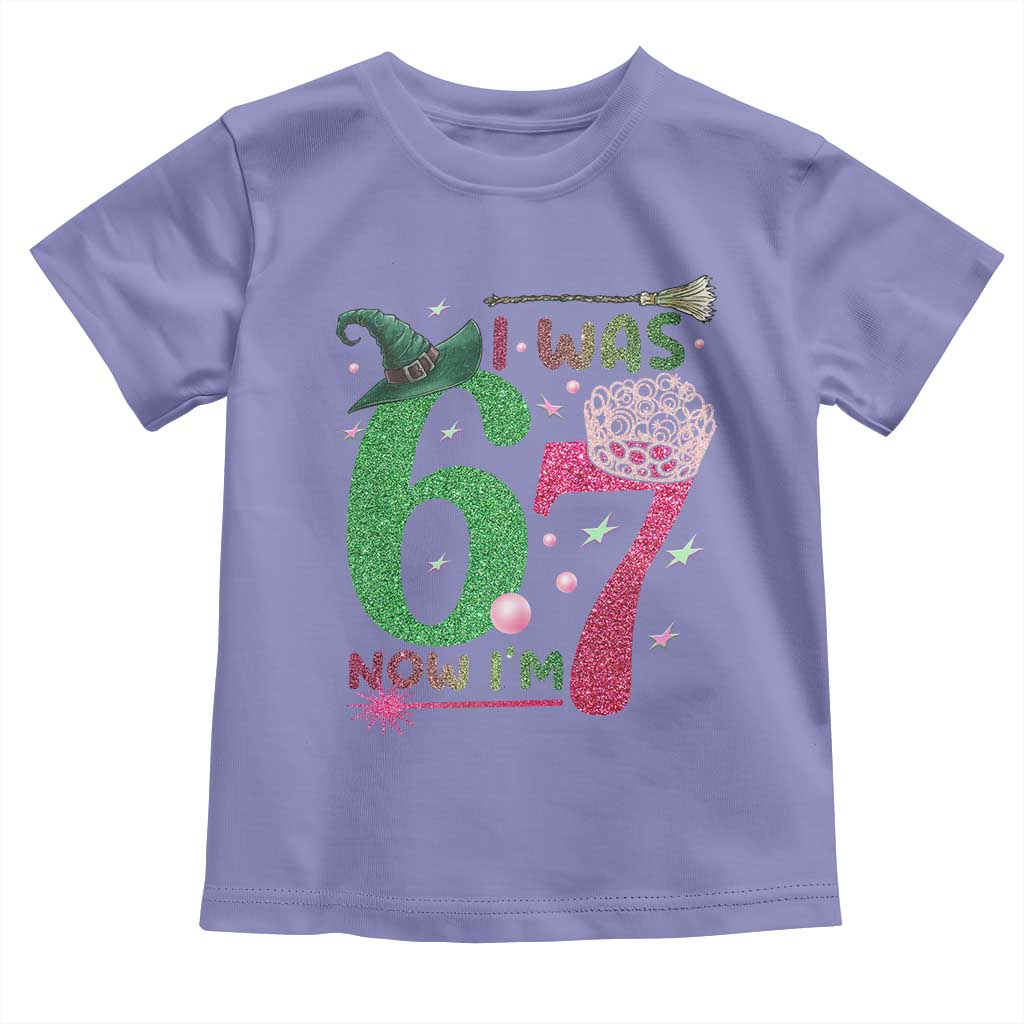 Birthday Girl I Was 6 Now I Am 7 Toddler T Shirt Gift For Alpha Kids - Wonder Print Shop