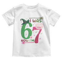 Birthday Girl I Was 6 Now I Am 7 Toddler T Shirt Gift For Alpha Kids - Wonder Print Shop