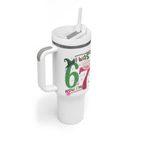Birthday Girl I Was 6 Now I Am 7 Tumbler With Handle Gift For Alpha Kids - Wonder Print Shop