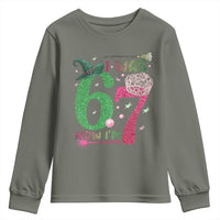 Birthday Girl I Was 6 Now I Am 7 Youth Sweatshirt Gift For Alpha Kids - Wonder Print Shop