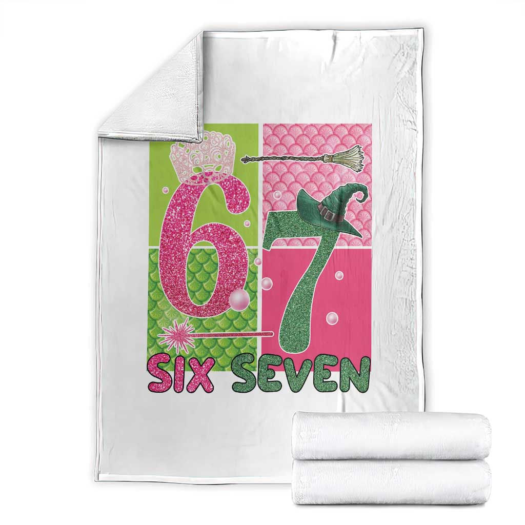 I Was Six Now I Am Seven Throw Blanket Fantasy Birthday Girl - Wonder Print Shop