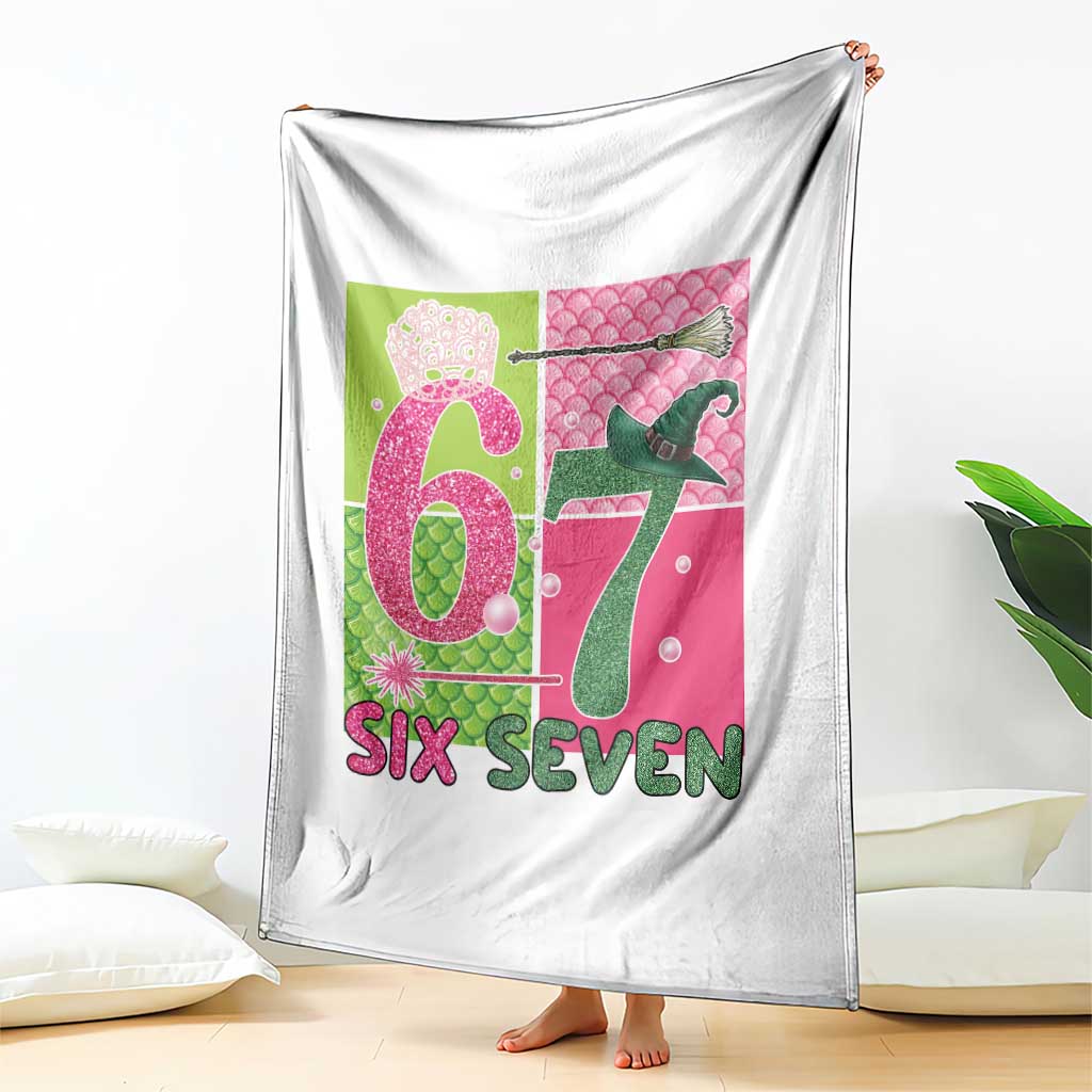 I Was Six Now I Am Seven Throw Blanket Fantasy Birthday Girl - Wonder Print Shop
