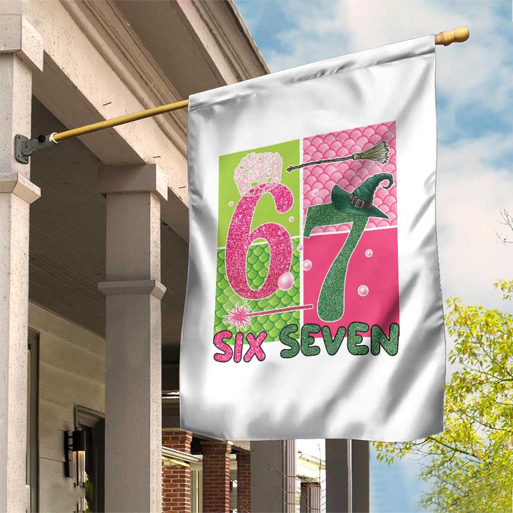 I Was Six Now I Am Seven Garden Flag Fantasy Birthday Girl - Wonder Print Shop