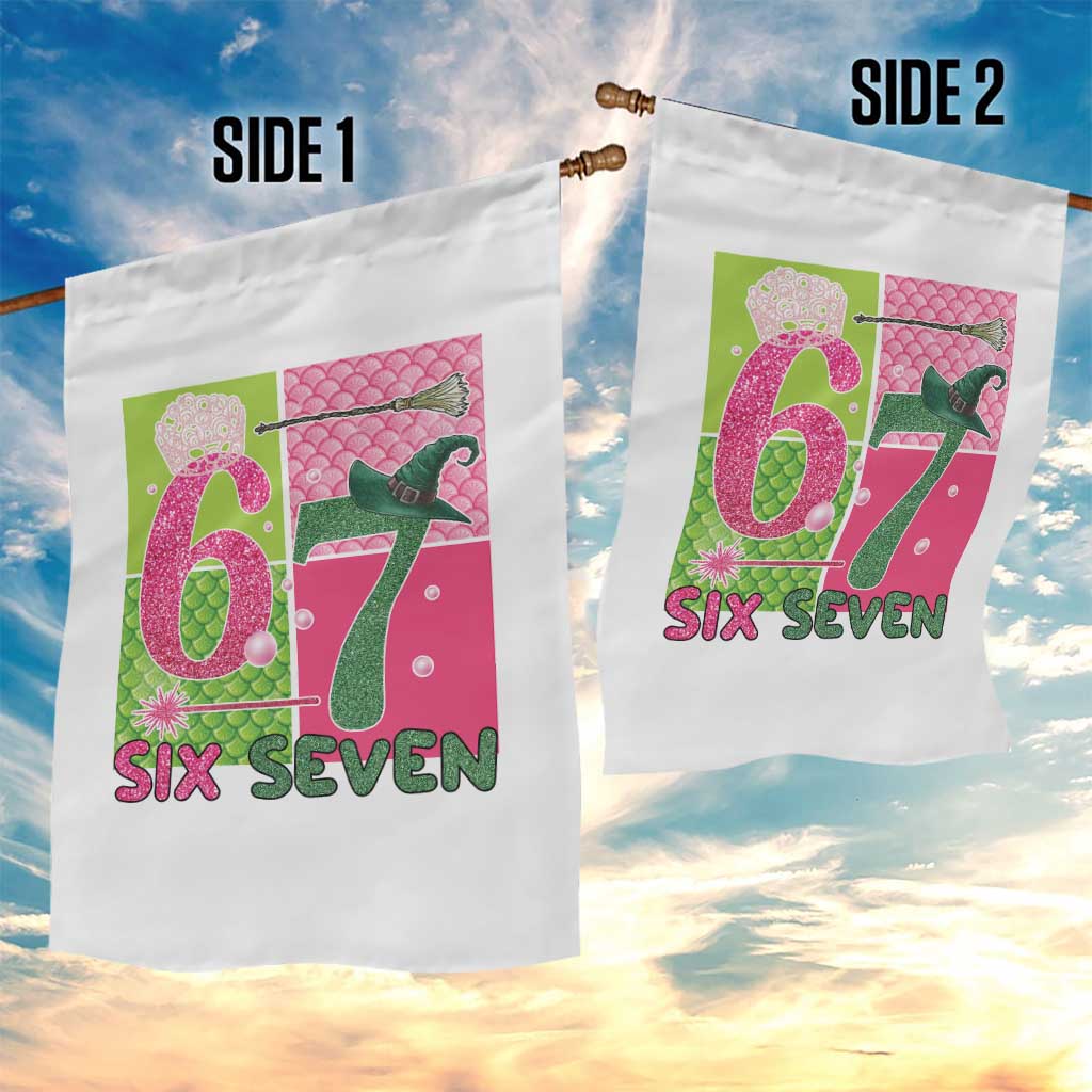 I Was Six Now I Am Seven Garden Flag Fantasy Birthday Girl - Wonder Print Shop