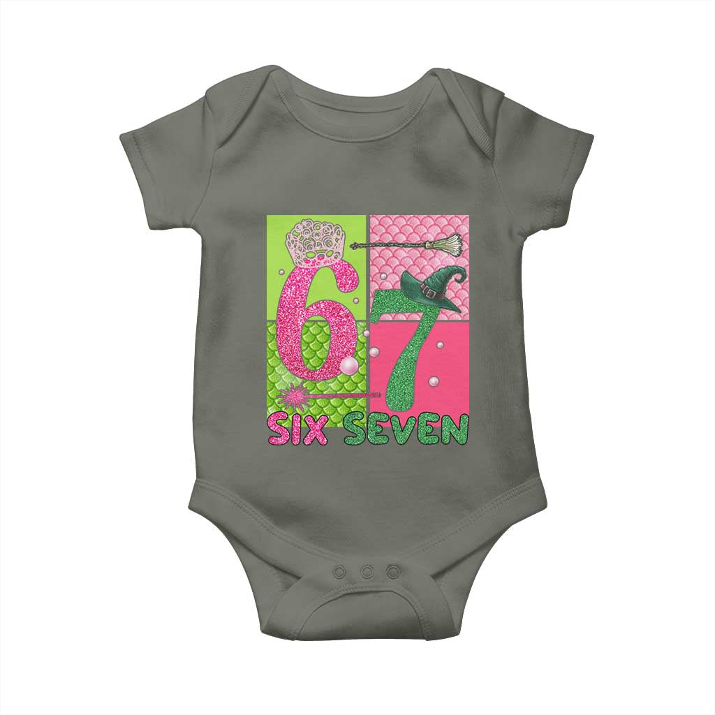 I Was Six Now I Am Seven Baby Onesie Fantasy Birthday Girl - Wonder Print Shop
