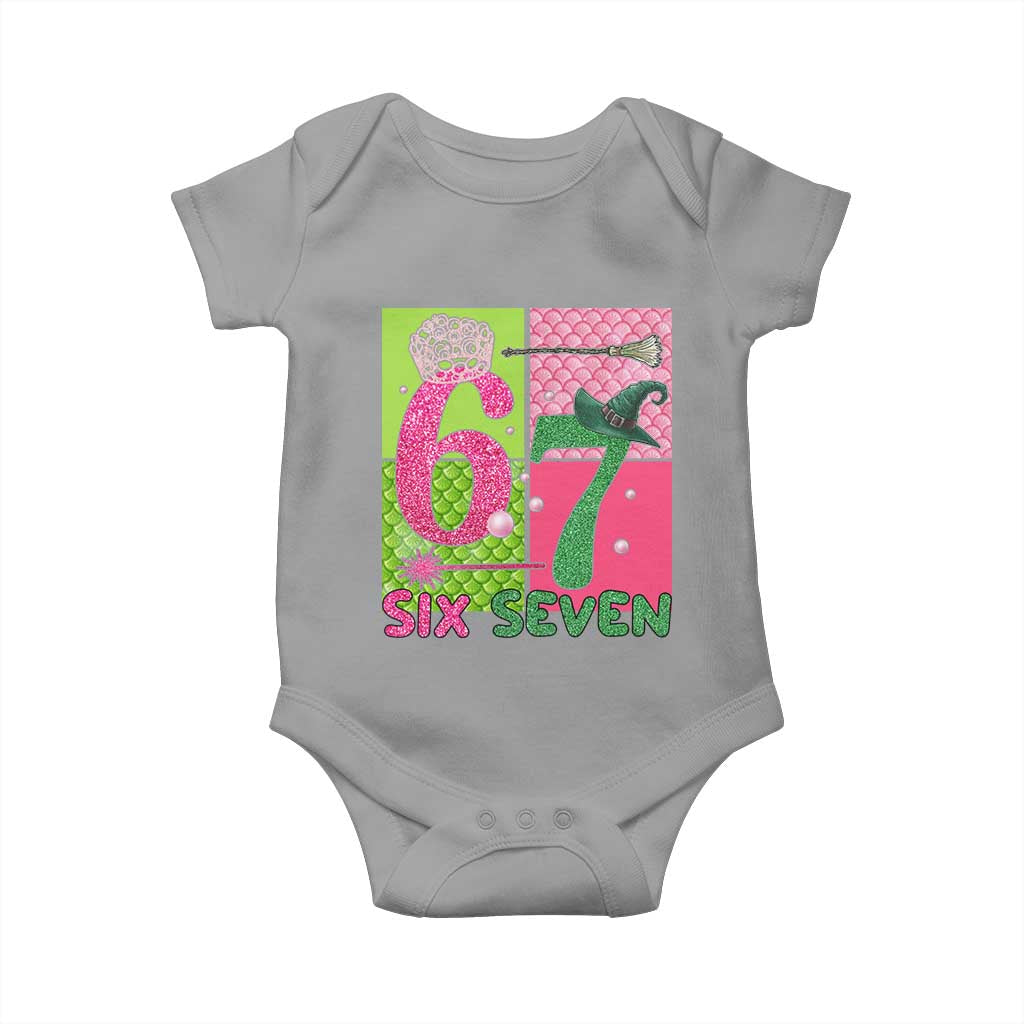 I Was Six Now I Am Seven Baby Onesie Fantasy Birthday Girl - Wonder Print Shop