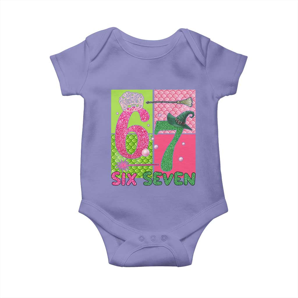 I Was Six Now I Am Seven Baby Onesie Fantasy Birthday Girl - Wonder Print Shop