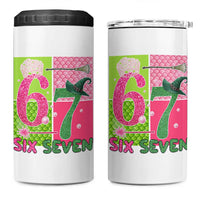 I Was Six Now I Am Seven 4 in 1 Can Cooler Tumbler Fantasy Birthday Girl - Wonder Print Shop