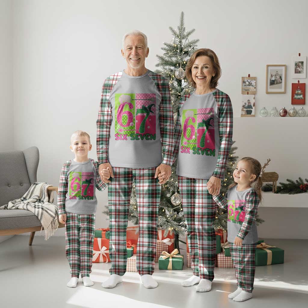 I Was Six Now I Am Seven Plaid Pajama Set Fantasy Birthday Girl - Wonder Print Shop
