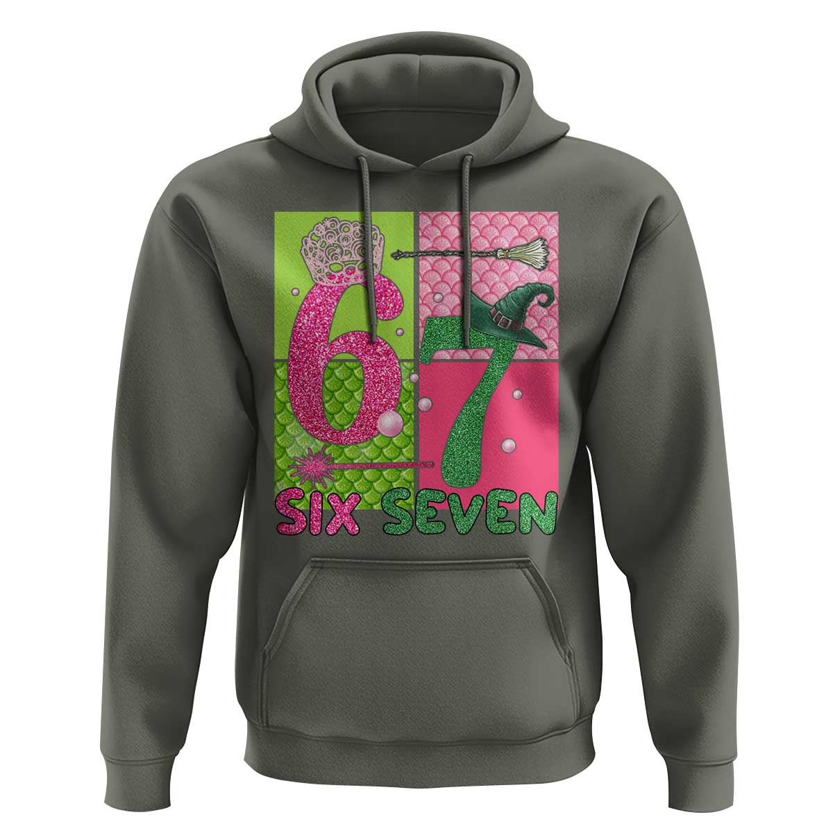 I Was Six Now I Am Seven Hoodie Fantasy Birthday Girl - Wonder Print Shop
