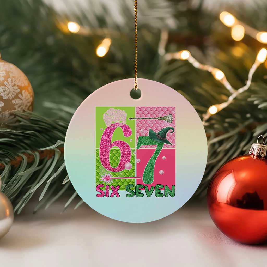 I Was Six Now I Am Seven Ceramic Ornament Fantasy Birthday Girl - Wonder Print Shop