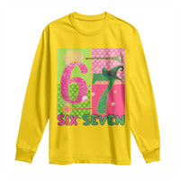 I Was Six Now I Am Seven Long Sleeve Shirt Fantasy Birthday Girl - Wonder Print Shop