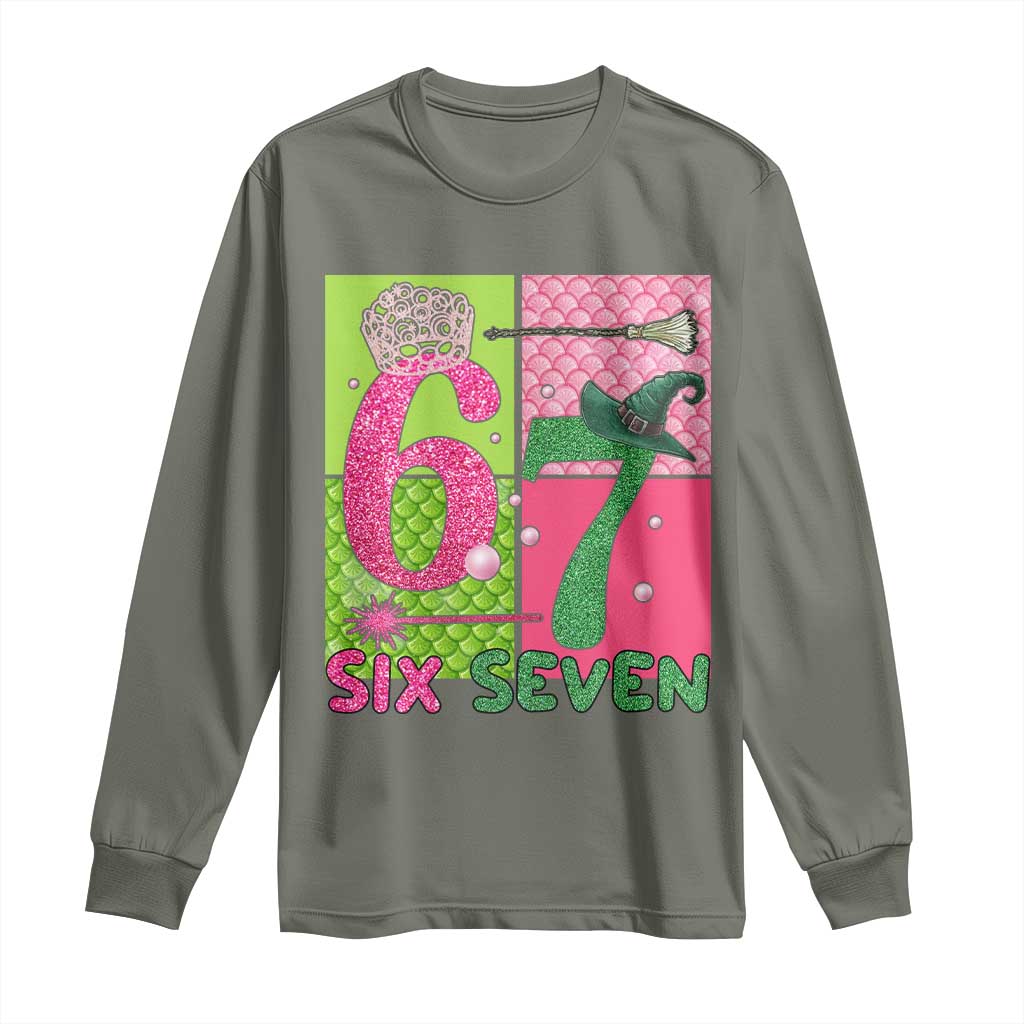 I Was Six Now I Am Seven Long Sleeve Shirt Fantasy Birthday Girl - Wonder Print Shop