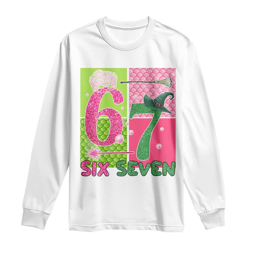 I Was Six Now I Am Seven Long Sleeve Shirt Fantasy Birthday Girl - Wonder Print Shop