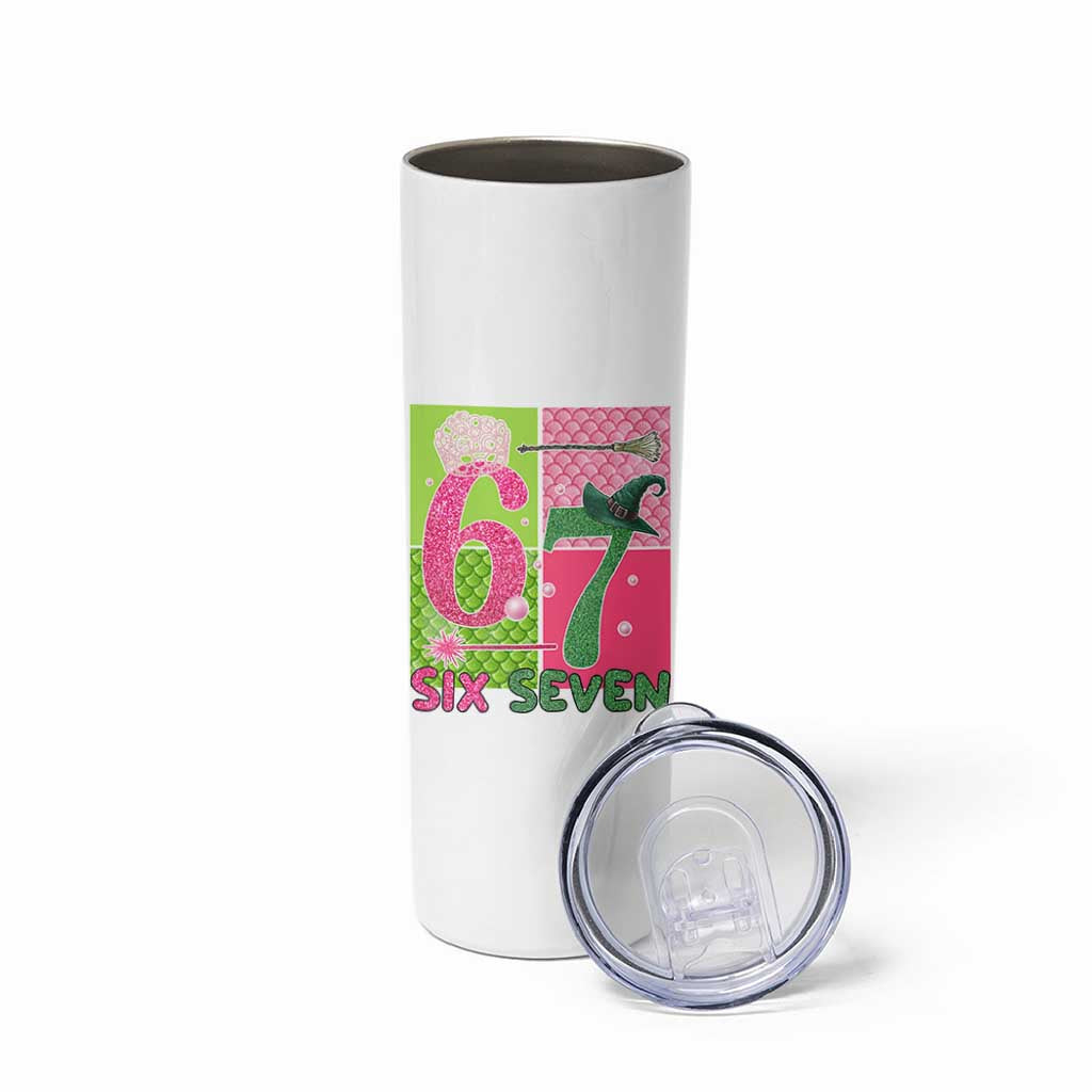 I Was Six Now I Am Seven Skinny Tumbler Fantasy Birthday Girl - Wonder Print Shop