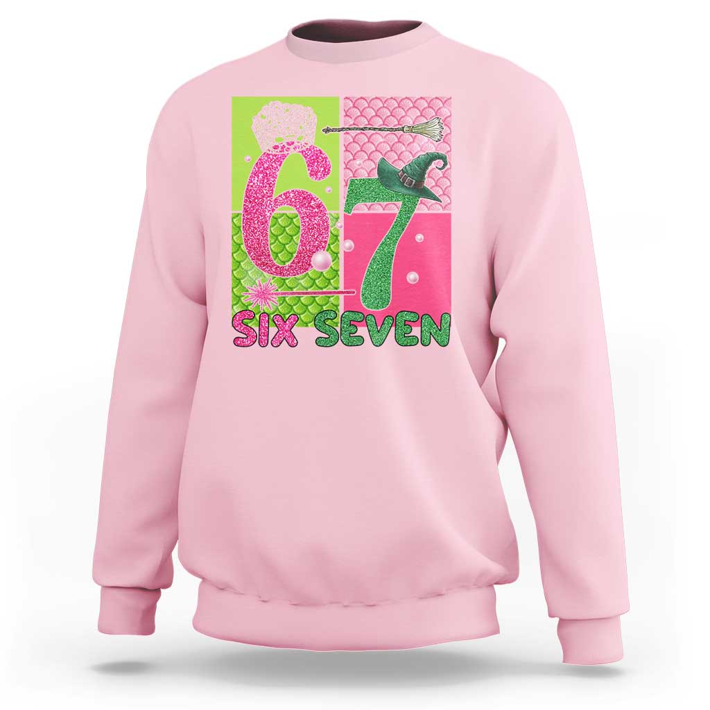 I Was Six Now I Am Seven Sweatshirt Fantasy Birthday Girl - Wonder Print Shop