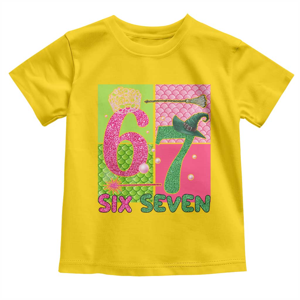 I Was Six Now I Am Seven Toddler T Shirt Fantasy Birthday Girl - Wonder Print Shop