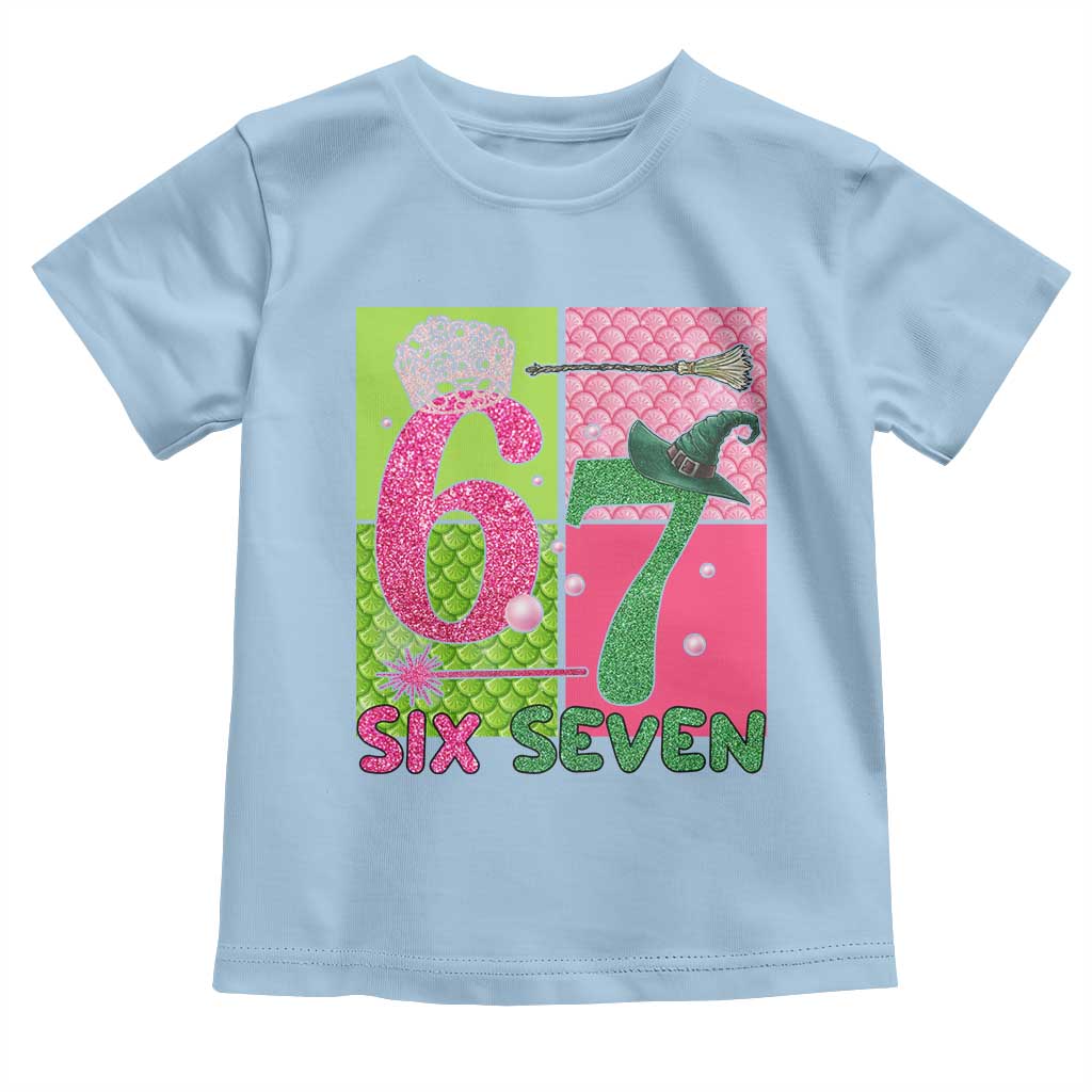 I Was Six Now I Am Seven Toddler T Shirt Fantasy Birthday Girl - Wonder Print Shop