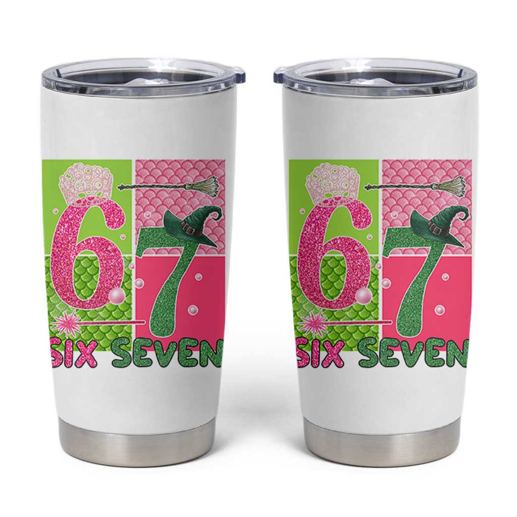I Was Six Now I Am Seven Tumbler Cup Fantasy Birthday Girl - Wonder Print Shop