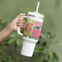 I Was Six Now I Am Seven Tumbler With Handle Fantasy Birthday Girl - Wonder Print Shop