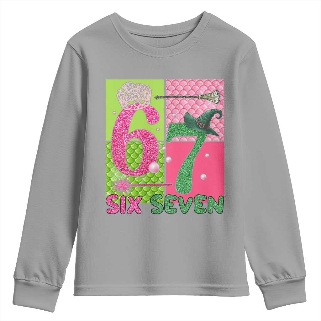 I Was Six Now I Am Seven Youth Sweatshirt Fantasy Birthday Girl - Wonder Print Shop