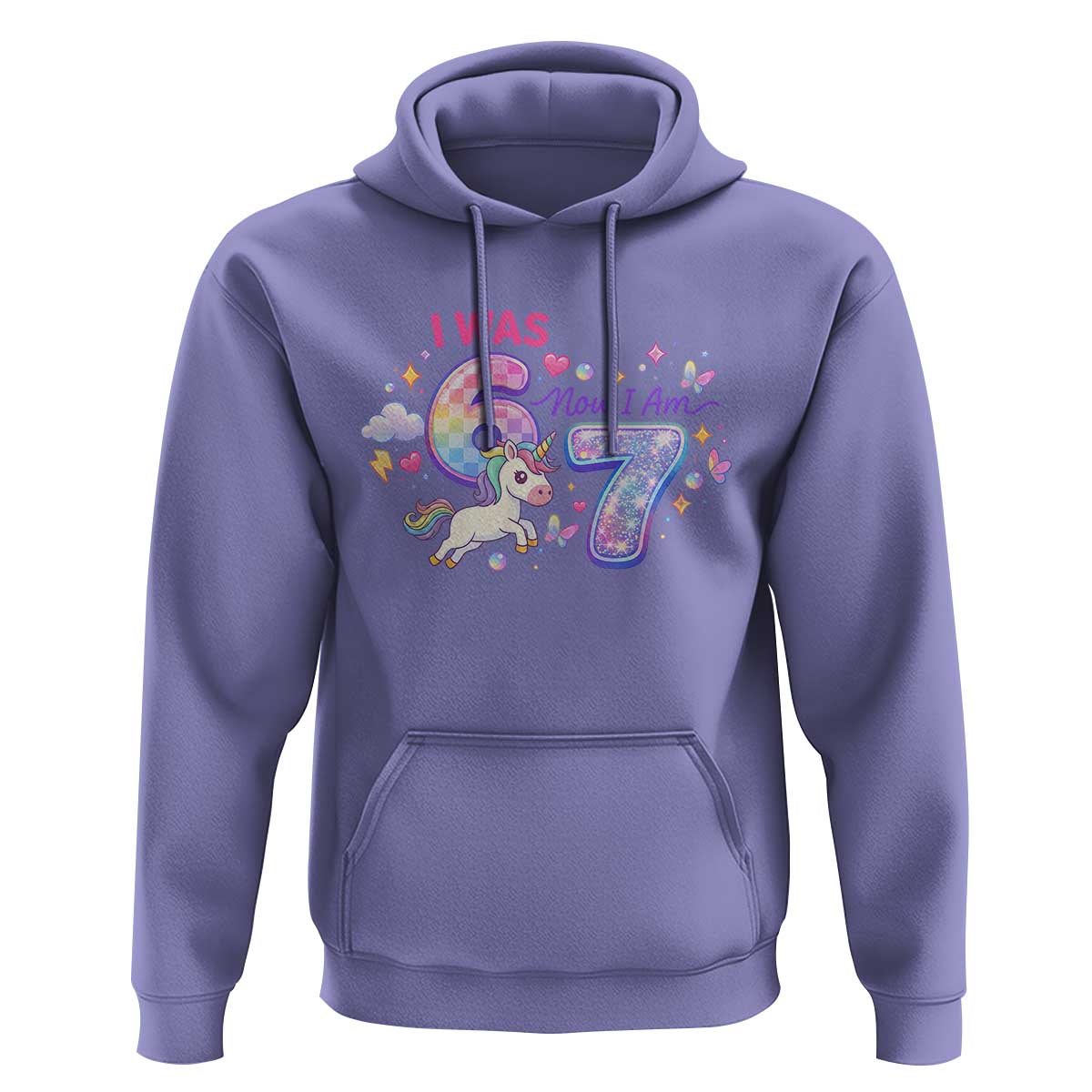 I Was 6 Now I Am 7 Hoodie Funny Birthday Alpha Kids - Wonder Print Shop
