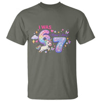 I Was 6 Now I Am 7 T Shirt Funny Birthday Alpha Kids - Wonder Print Shop
