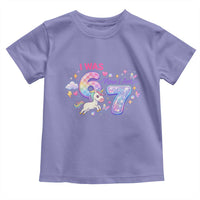 I Was 6 Now I Am 7 Toddler T Shirt Funny Birthday Alpha Kids - Wonder Print Shop