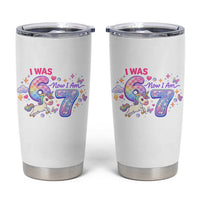 I Was 6 Now I Am 7 Tumbler Cup Funny Birthday Alpha Kids - Wonder Print Shop