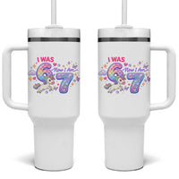 I Was 6 Now I Am 7 Tumbler With Handle Funny Birthday Alpha Kids - Wonder Print Shop
