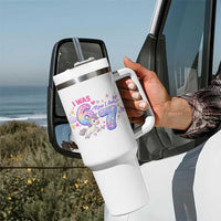 I Was 6 Now I Am 7 Tumbler With Handle Funny Birthday Alpha Kids - Wonder Print Shop