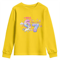 I Was 6 Now I Am 7 Youth Sweatshirt Funny Birthday Alpha Kids - Wonder Print Shop