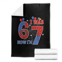 I Was 6 Now I Am 7 Throw Blanket Funny Spider Birthday Boy - Wonder Print Shop